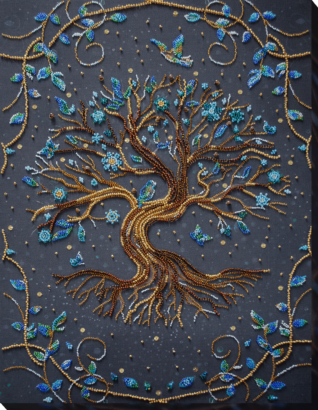 Where the Fairytale Live Tree of Life Bead Embroidery Kit by Abris Art AB-888