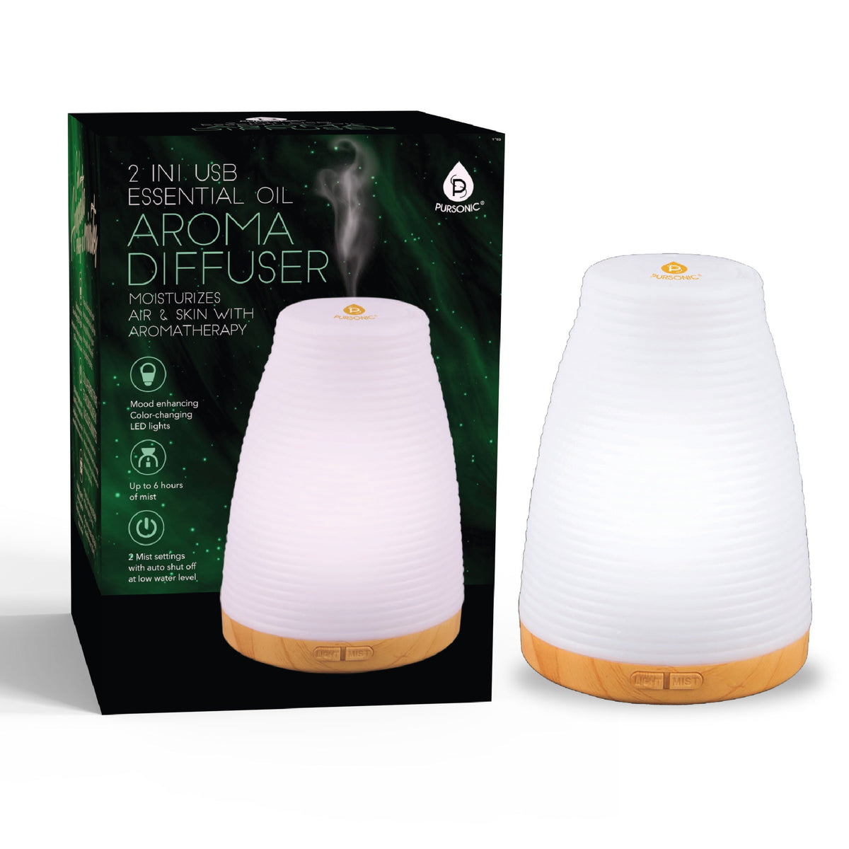 2-in-1 USB Essential oil Aroma Diffuser