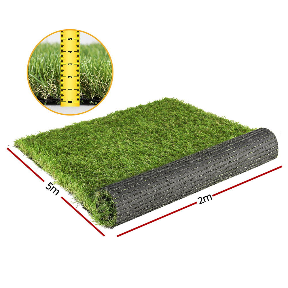 NNEDSZ Artificial Grass 35mm 2mx5m Synthetic Fake Lawn Turf Plastic Plant 4-coloured