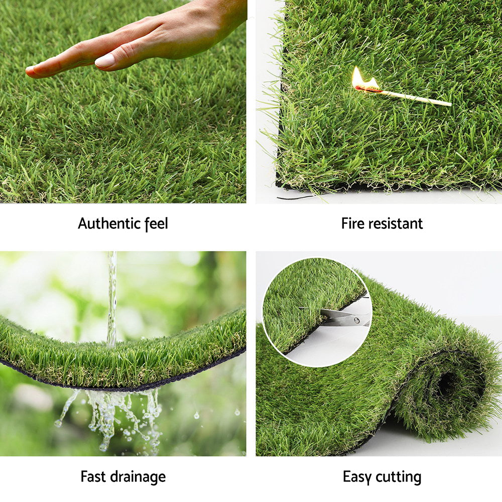 NNEDSZ Artificial Grass 35mm 2mx5m Synthetic Fake Lawn Turf Plastic Plant 4-coloured