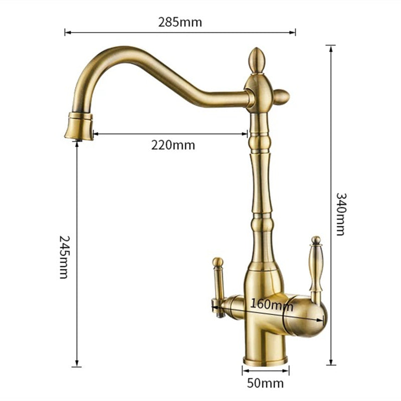Antique Copper Kitchen Faucet