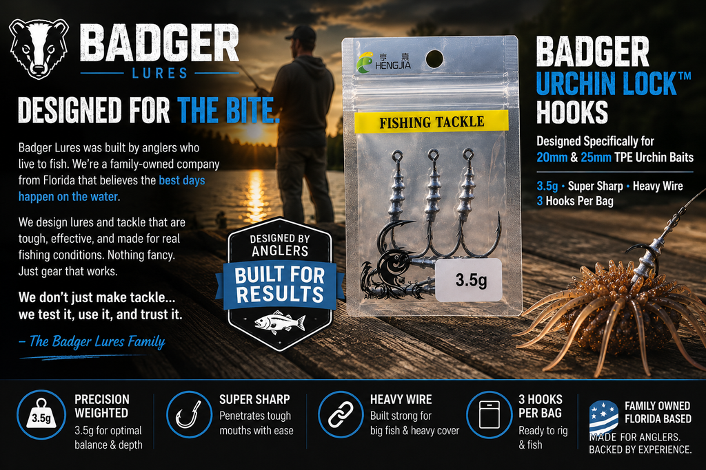 Badger Urchin Lock Hooks