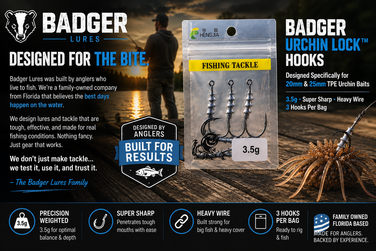 Badger Urchin Lock Hooks