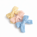 Cozy Knit Bow Hair Clip Set – Pastel Charm Accessories