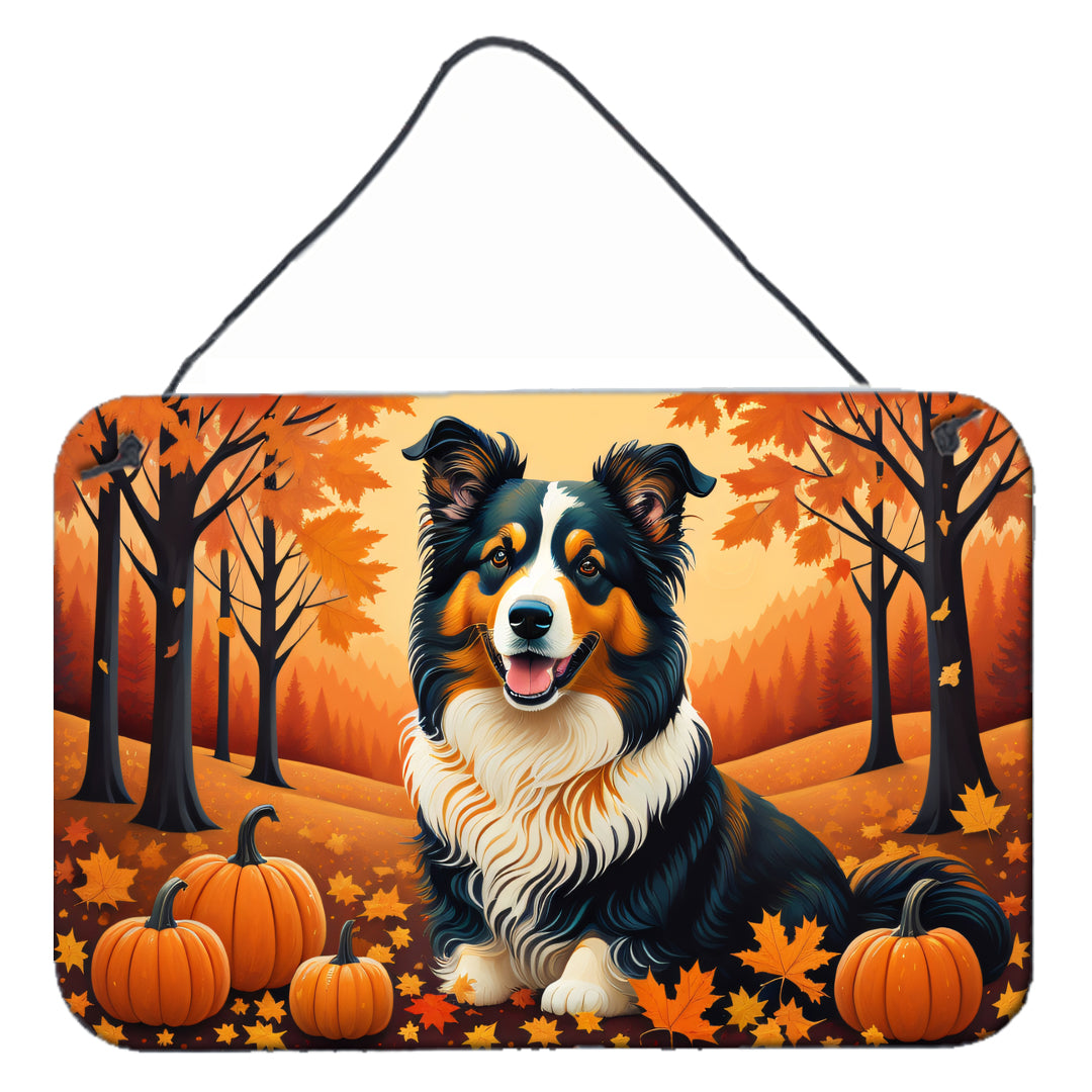 Collie Fall Wall or Door Hanging Prints
