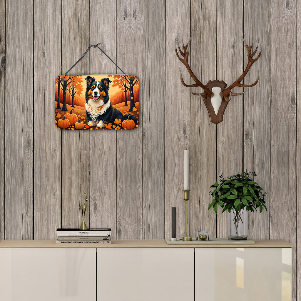 Collie Fall Wall or Door Hanging Prints