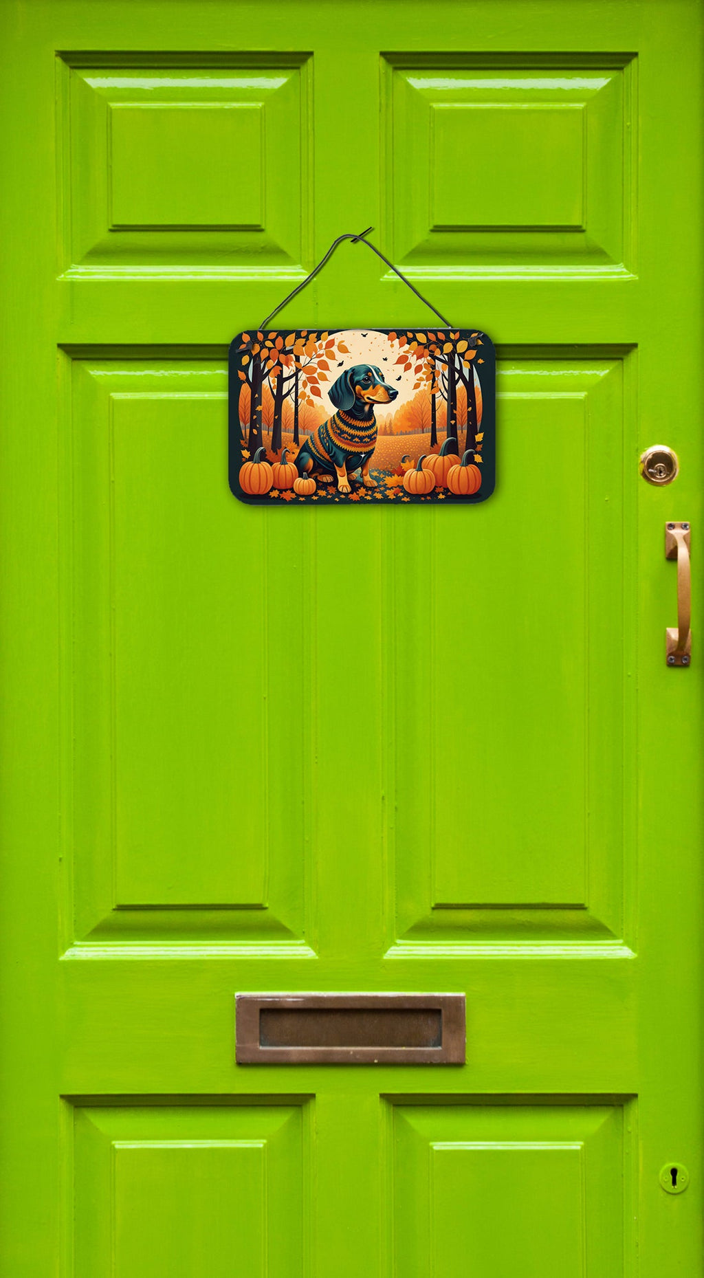 Dachshund Fall Wall or Door Hanging Prints