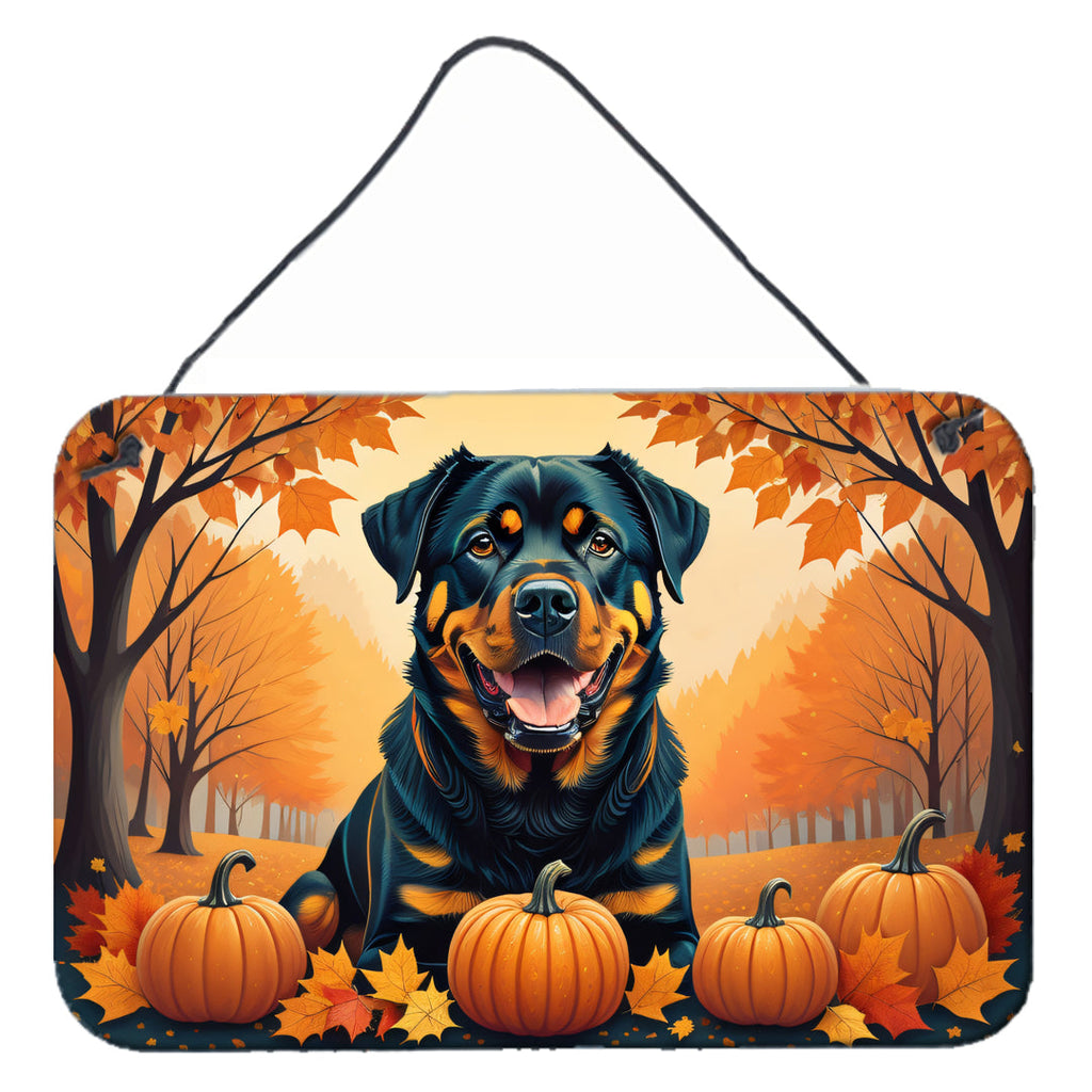 Rottweiler Fall Wall or Door Hanging Prints