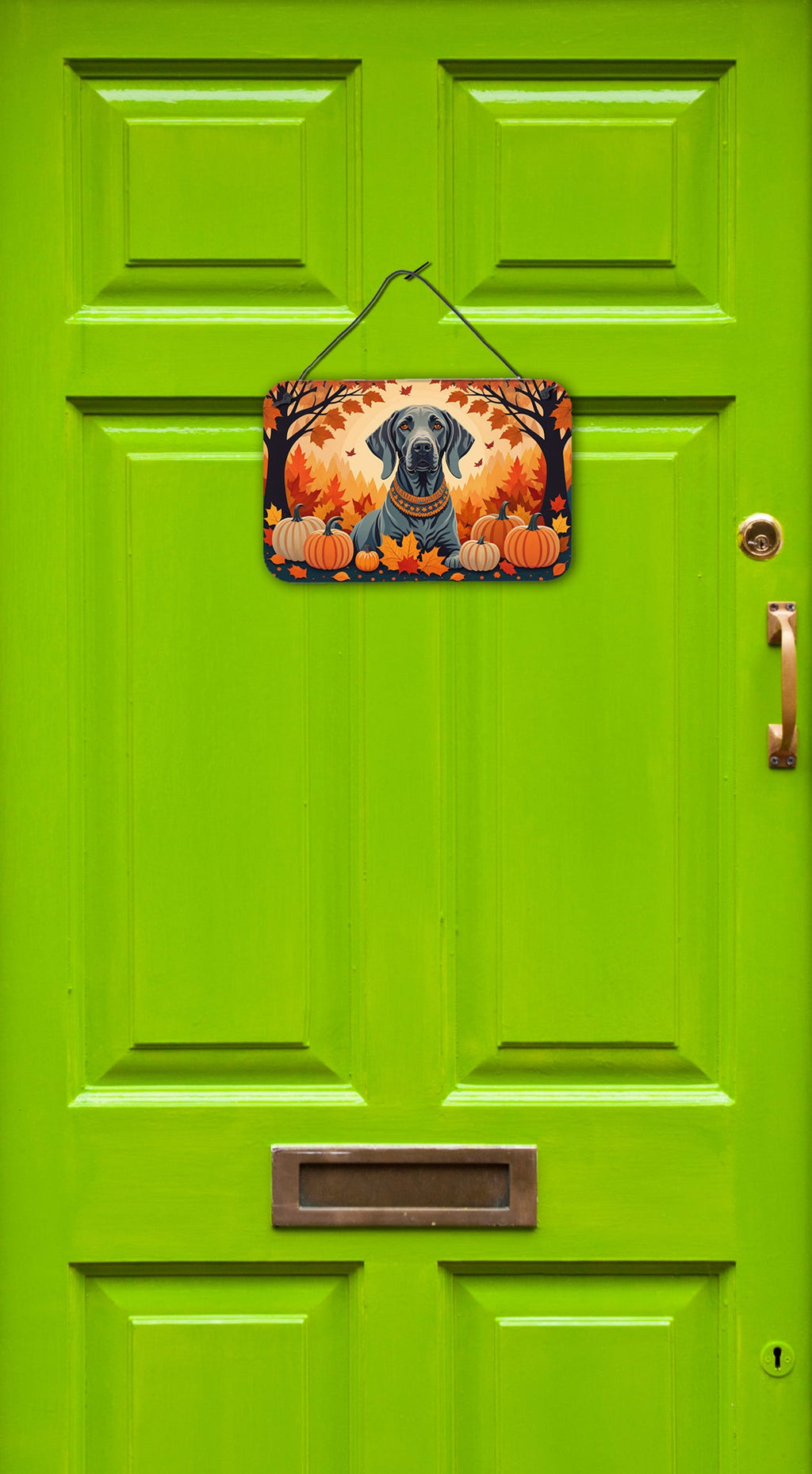 Weimaraner Fall Wall or Door Hanging Prints