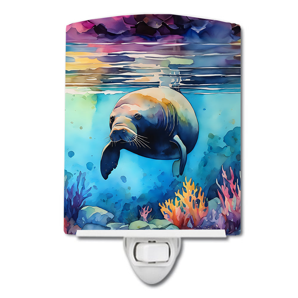 Manatee Ceramic Night Light
