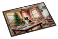 Border Collie Christmas Cookies Doormat