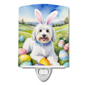 Coton de Tulear Easter Egg Hunt Ceramic Night Light
