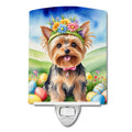 Yorkshire Terrier Easter Egg Hunt Ceramic Night Light