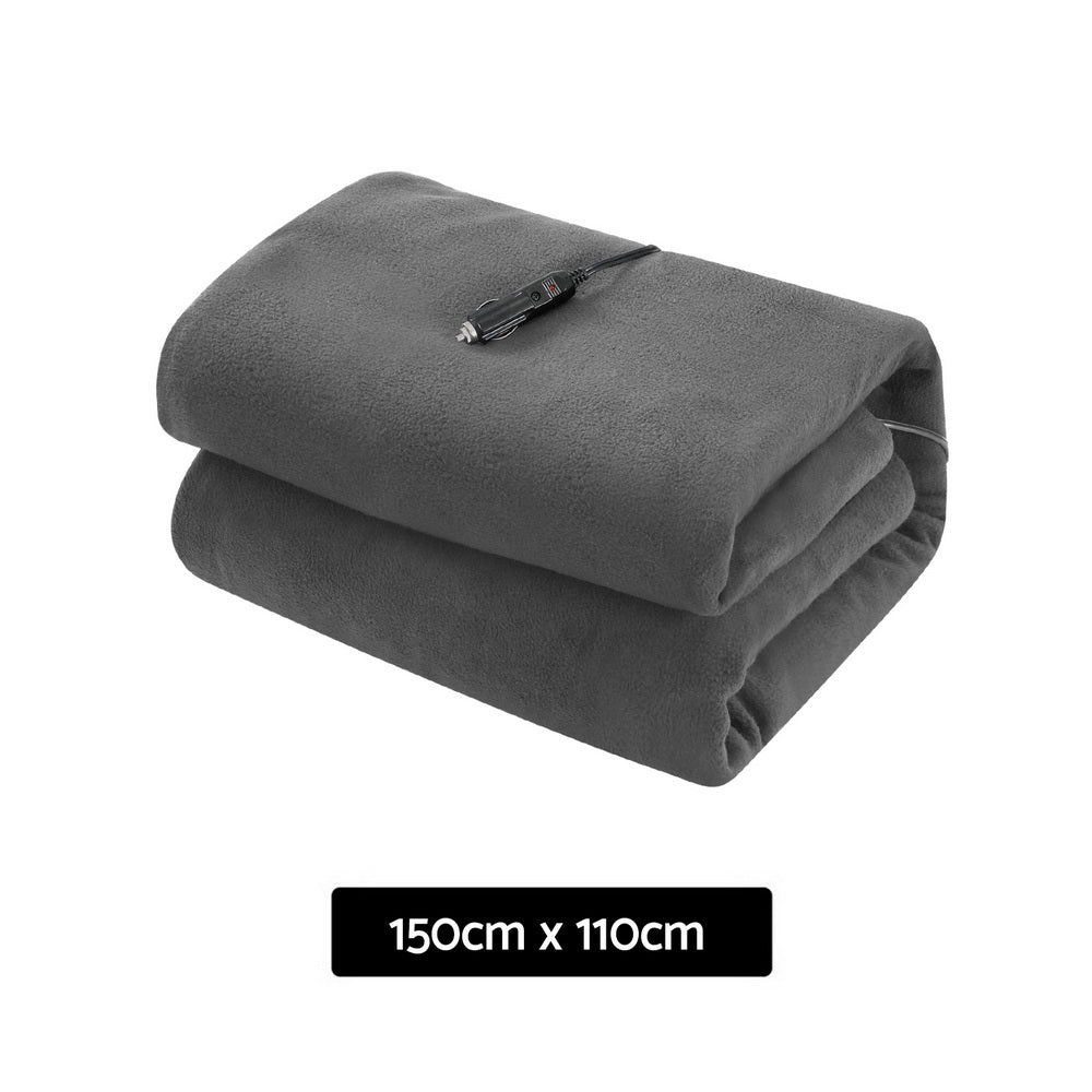 NNEDSZ Electric Heated Blanket Car Throw Rug Grey