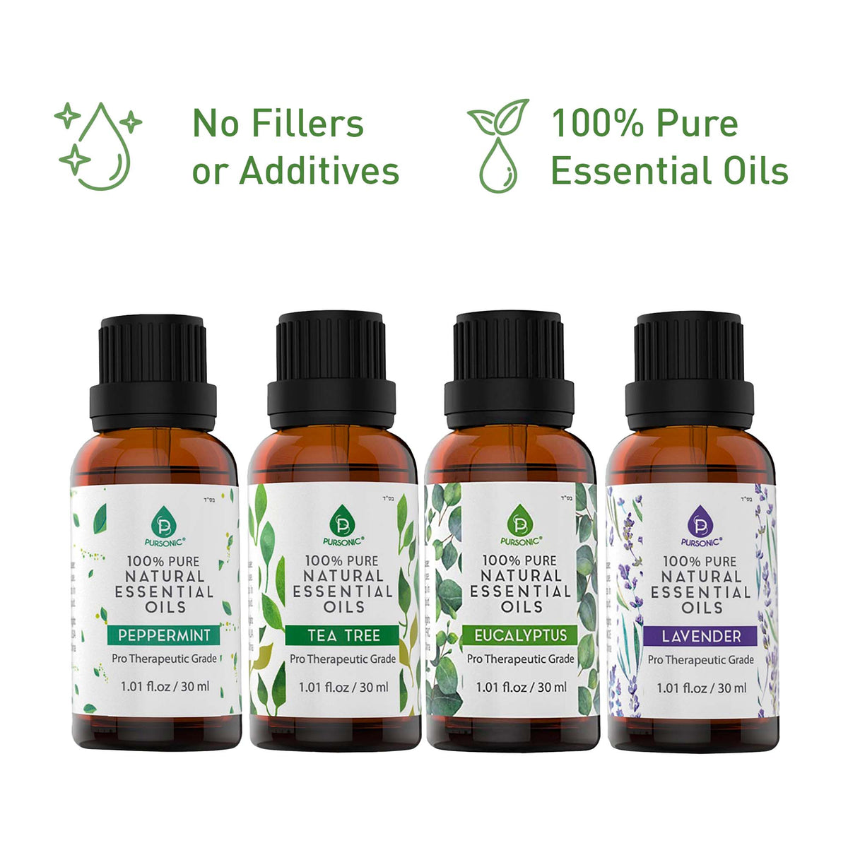 Pursonic Laundry Care Bundle – Wool Dryer Balls & Essential Oil Set