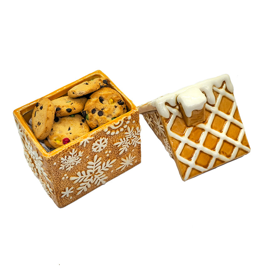 Gingerbread House Christmas Cookie Jar by Wizardi F07AM9-1-YJ2537A