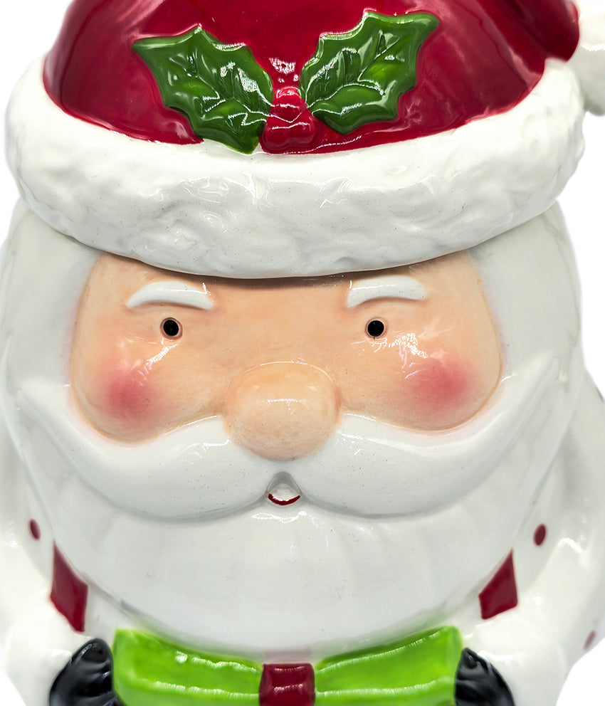 Santa Claus with Gift Christmas Cookie Jar by Wizardi F07AM9-6-B2637