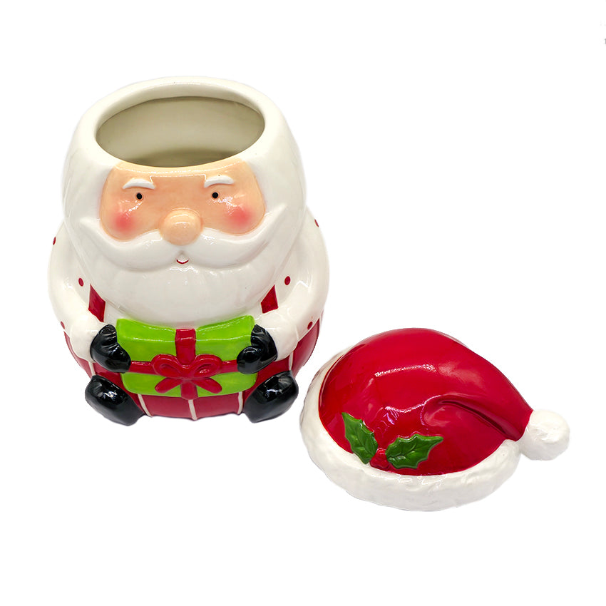 Santa Claus with Gift Christmas Cookie Jar by Wizardi F07AM9-6-B2637