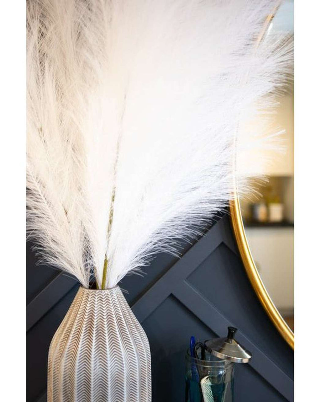 White Faux Pampas Grass