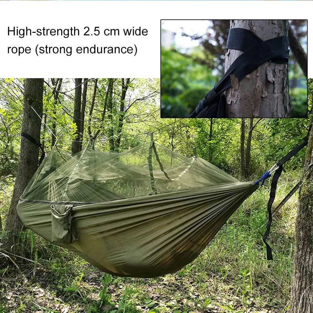 2-Person Camping Hammock with Mosquito Net