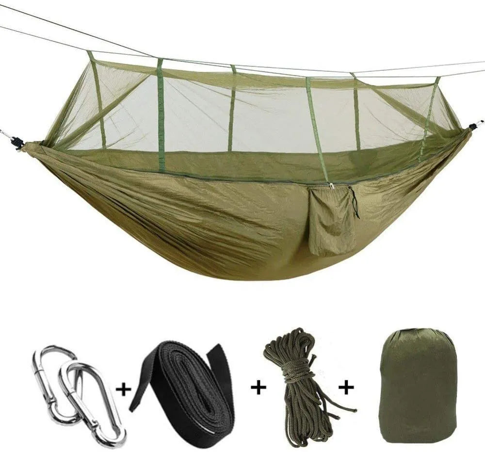 2-Person Camping Hammock with Mosquito Net