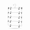 5-Tier Pants Hangers with Clips Non Slip - 1 Case (30pcs)