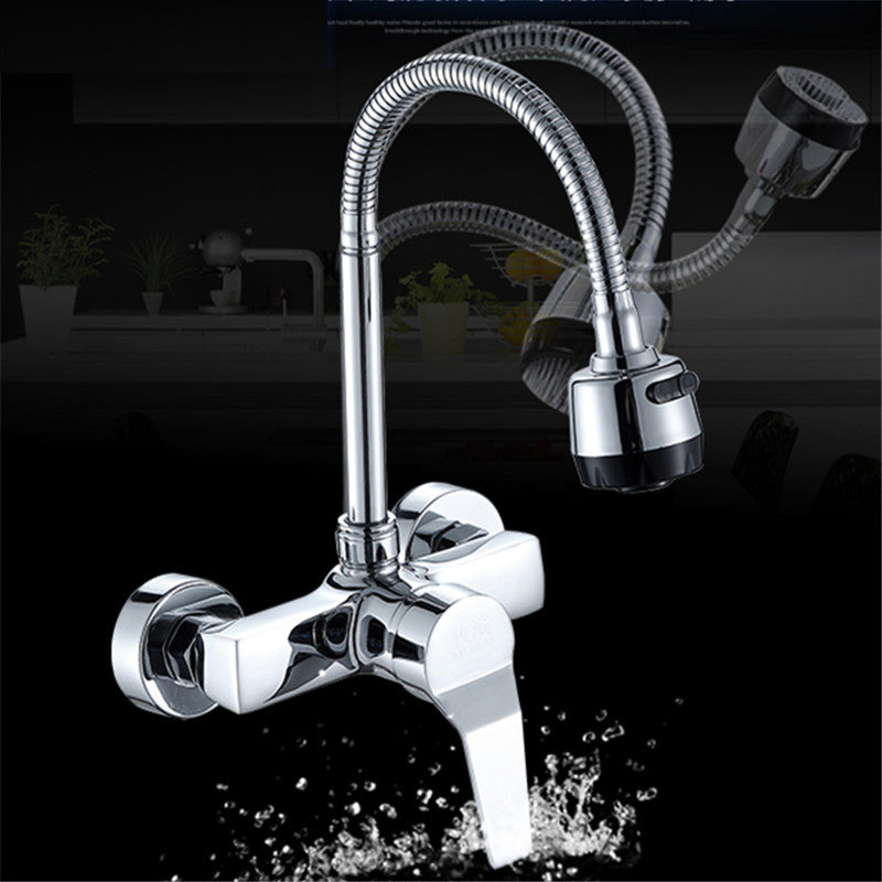 Hot and Cold Wall-Mounted Kitchen Faucet