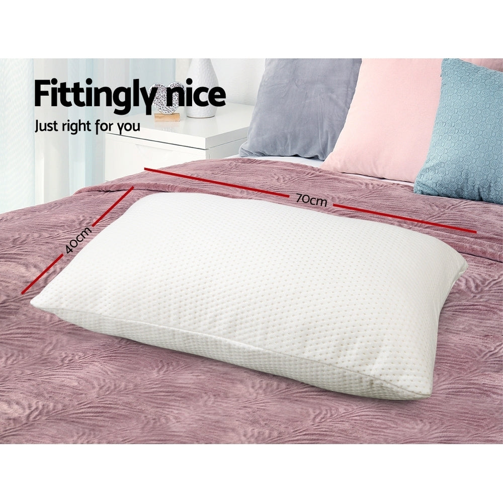 NNEDSZ Bedding Set of 2 Visco Elastic Memory Foam Pillows