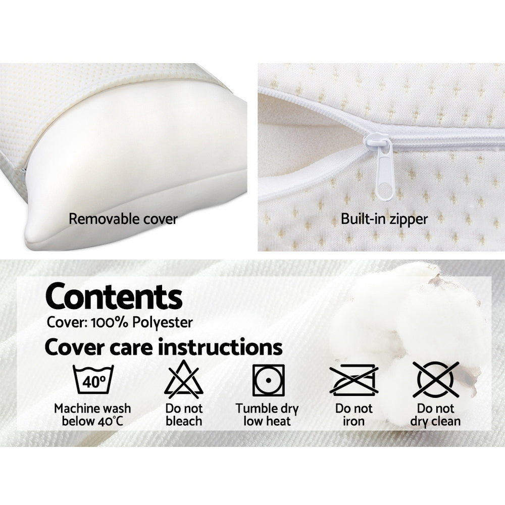 NNEDSZ Bedding Set of 2 Visco Elastic Memory Foam Pillows