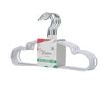 Carton of Kids White Metal Hangers with PVC Coded Anti-Slip (Carton is 40 Sets of 10 Pcs)