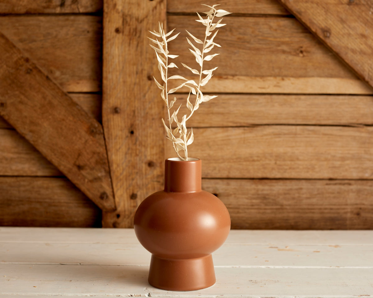 Morandi Ceramic Vase Brown