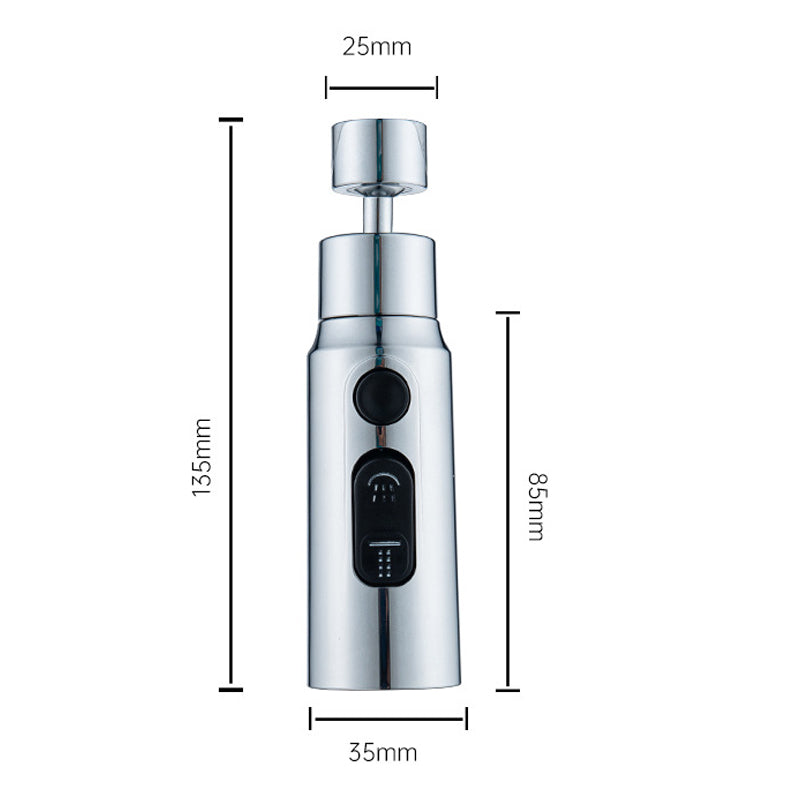New 3-Mode Swivel Kitchen Faucet Bubbler