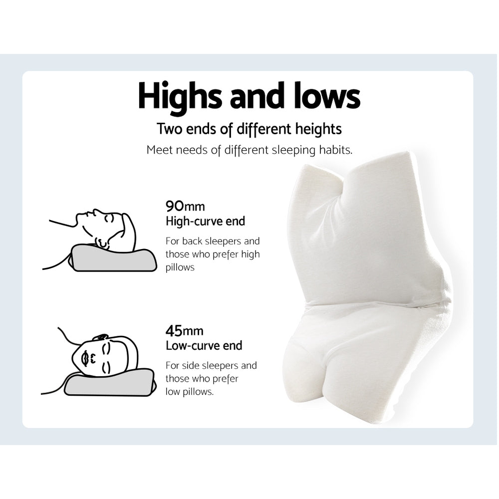 NNEDSZ Memory Foam Pillow Neck Pillows Contour Rebound Pain Relief Support