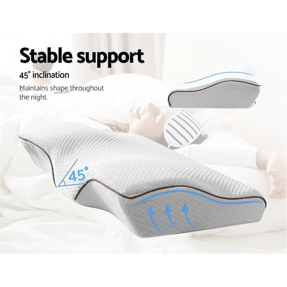 NNEDSZ Memory Foam Pillow Neck Pillows Contour Rebound Pain Relief Support