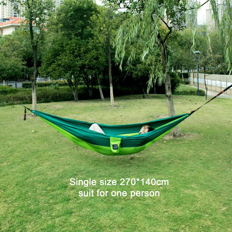 Portable Nylon Parachute Camping Hammock