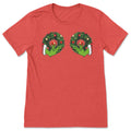 Grinch Wreath Boobies Tee