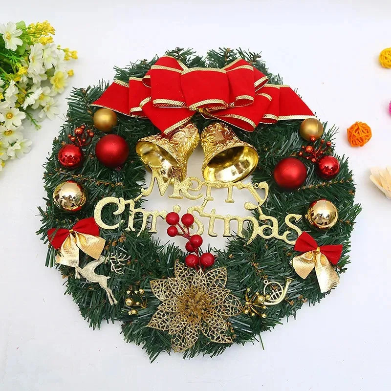 Christmas Red Wreath Front Door Holiday Decor