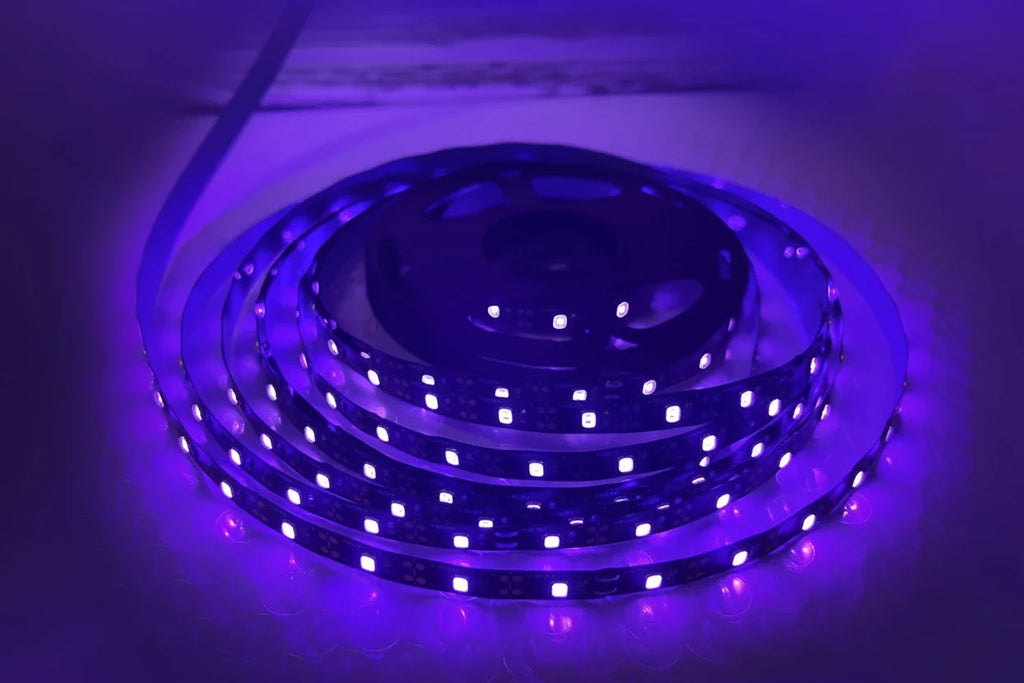 5M USB UV LED Strip Light – 395–405nm Blacklight Glow-in-the-Dark