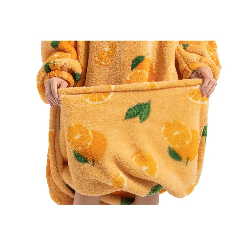 NNEOBA Oversized Sherpa Wearable Blanket Hoodie