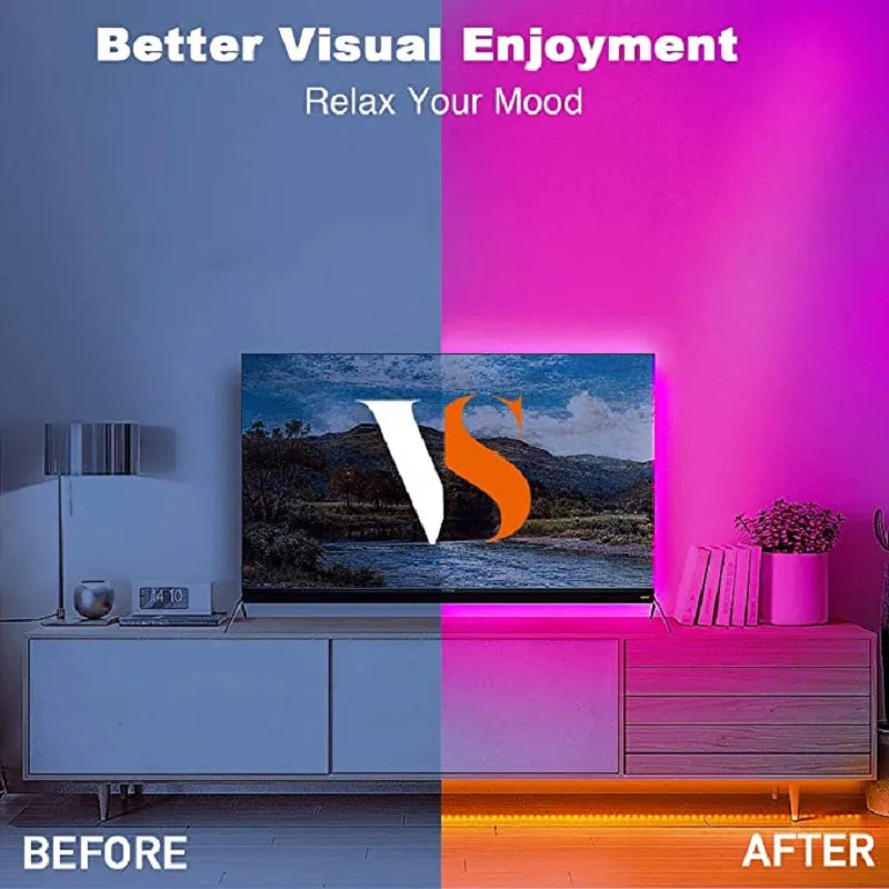 Bluetooth LED Strip Lights - RGB Color Changing Room Decoration (30m)