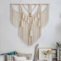 Boho Chic: Handwoven Macrame Wall Hanging Tapestry with Tassels
