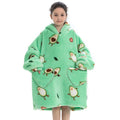 Sherpa Fleece Oversized Wearable Blanket Hoodie