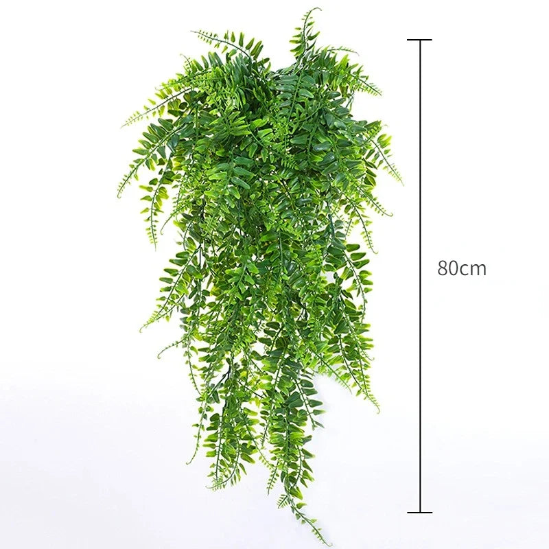 80cm Artificial Plant Vine Hanging Plastic Leaf Grass Garland