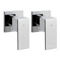 NNEDSZ Bathroom Taps Faucet Rain Shower Head Set Hot And Cold Diverter DIY Chrome