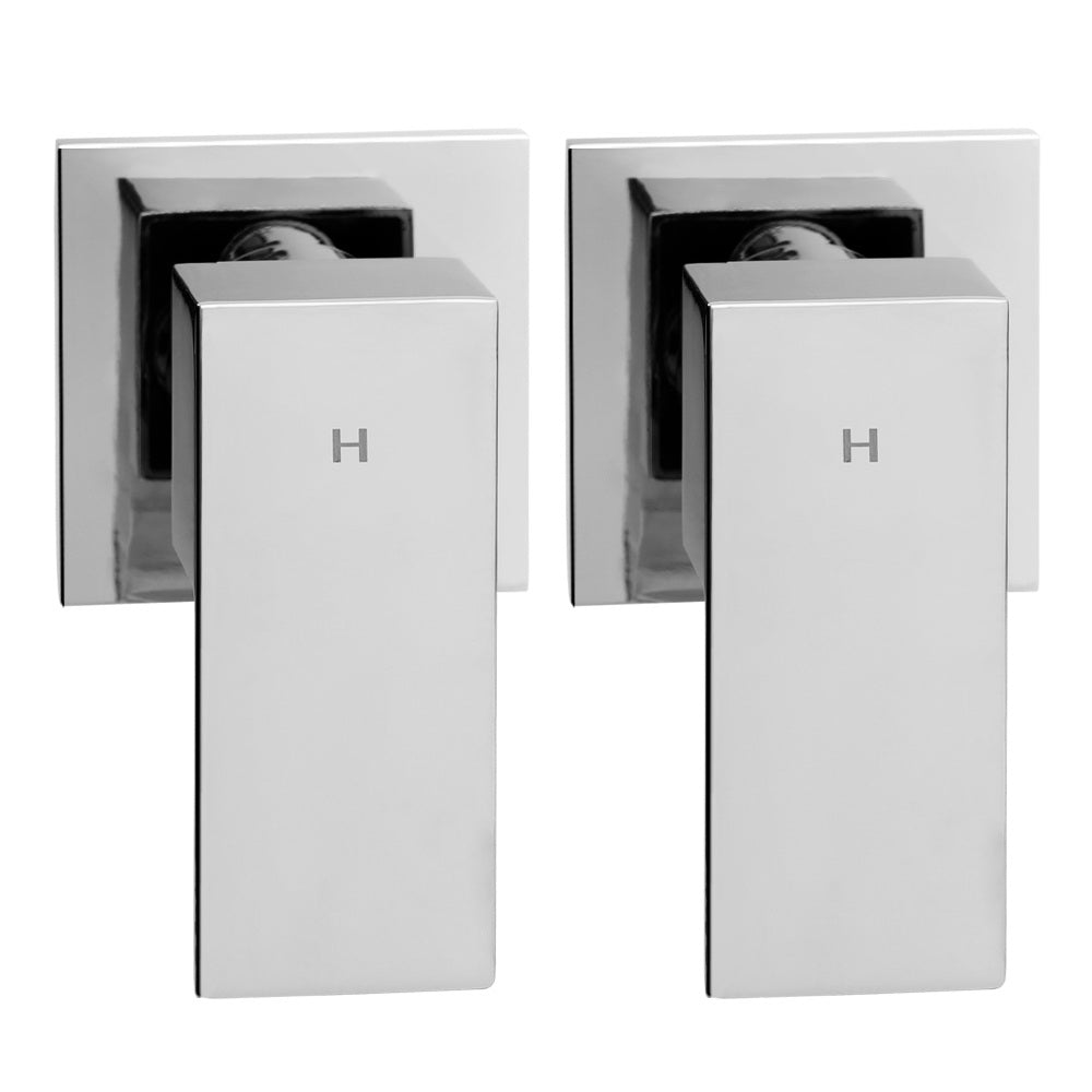 NNEDSZ Bathroom Taps Faucet Rain Shower Head Set Hot And Cold Diverter DIY Chrome
