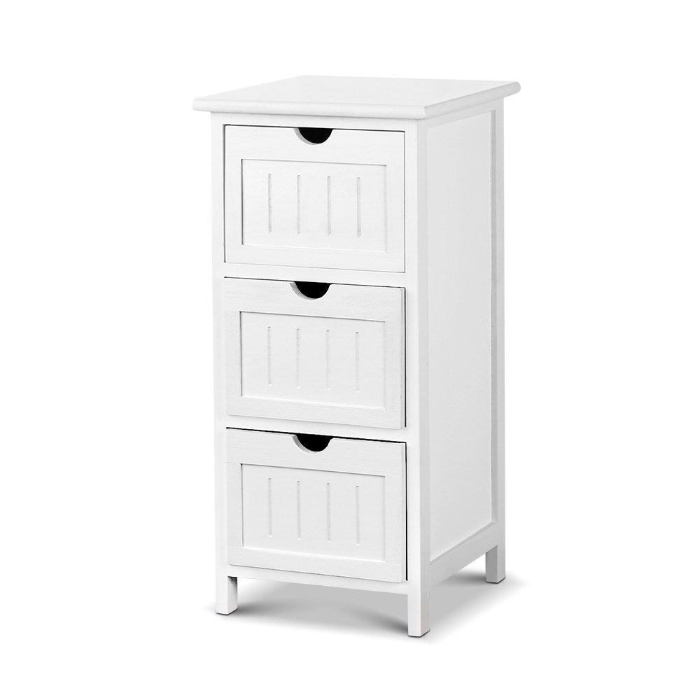 NNEDSZ Bedside Table - White
