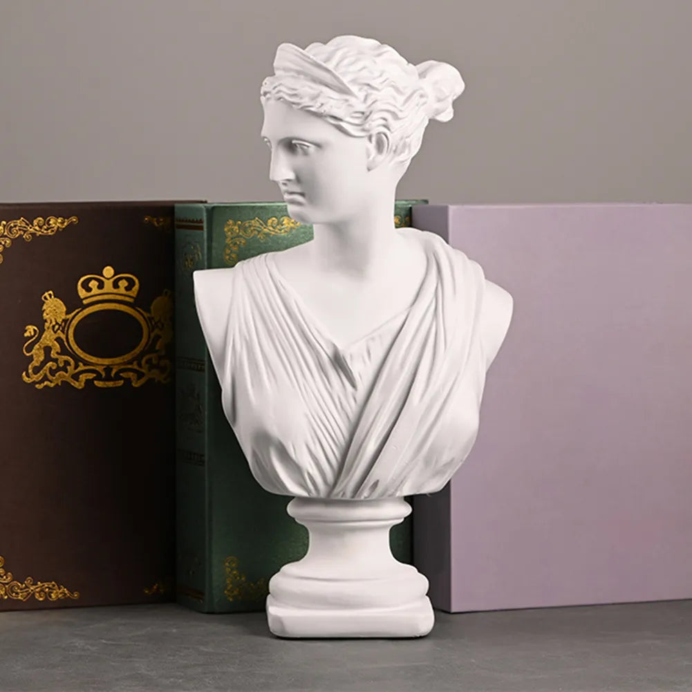 Goddess Artemis Bust Sculpture - Greek Mythology Home Decor and Artistic Gift