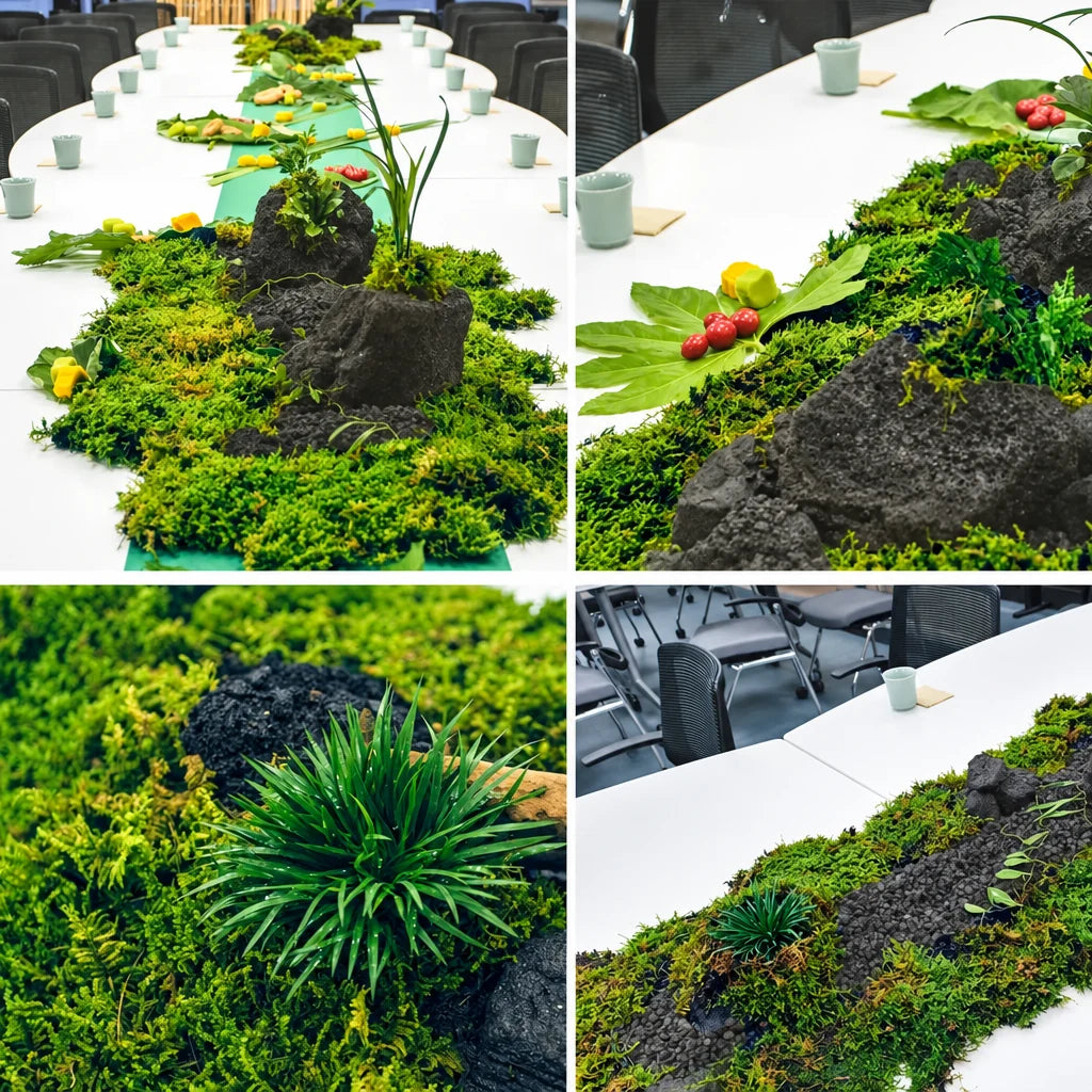 10G Artificial Moss Green Decorative Faux Moss for Potted Plants