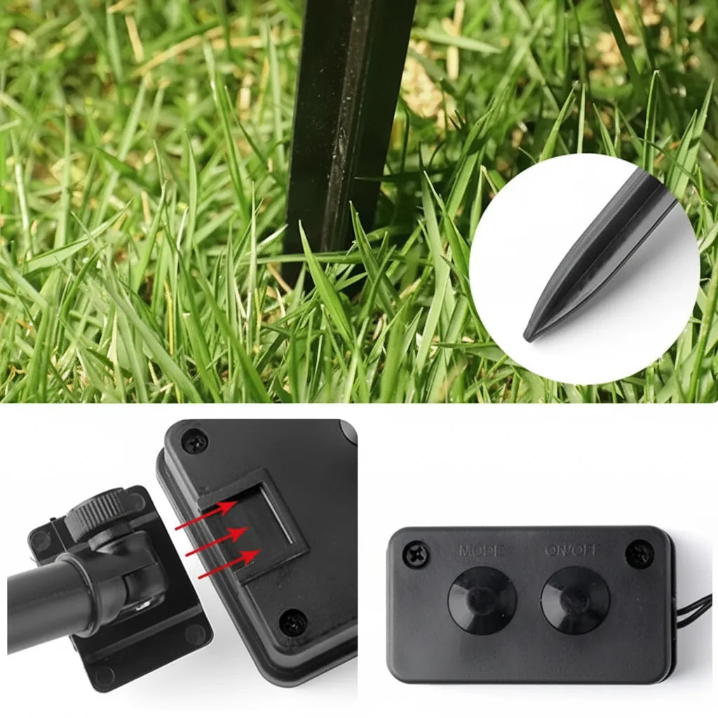 5-Pack Solar LED Pumpkin Stake Lights – Warm White Outdoor