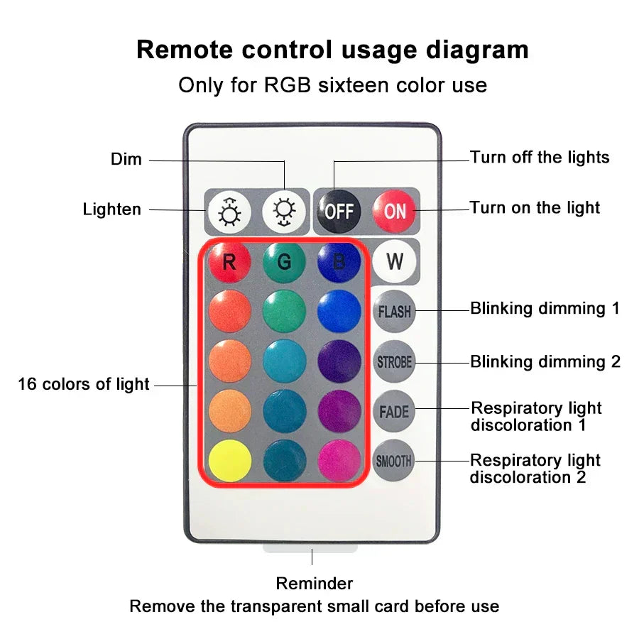 16 Colors Water Ripple Projector Night Light